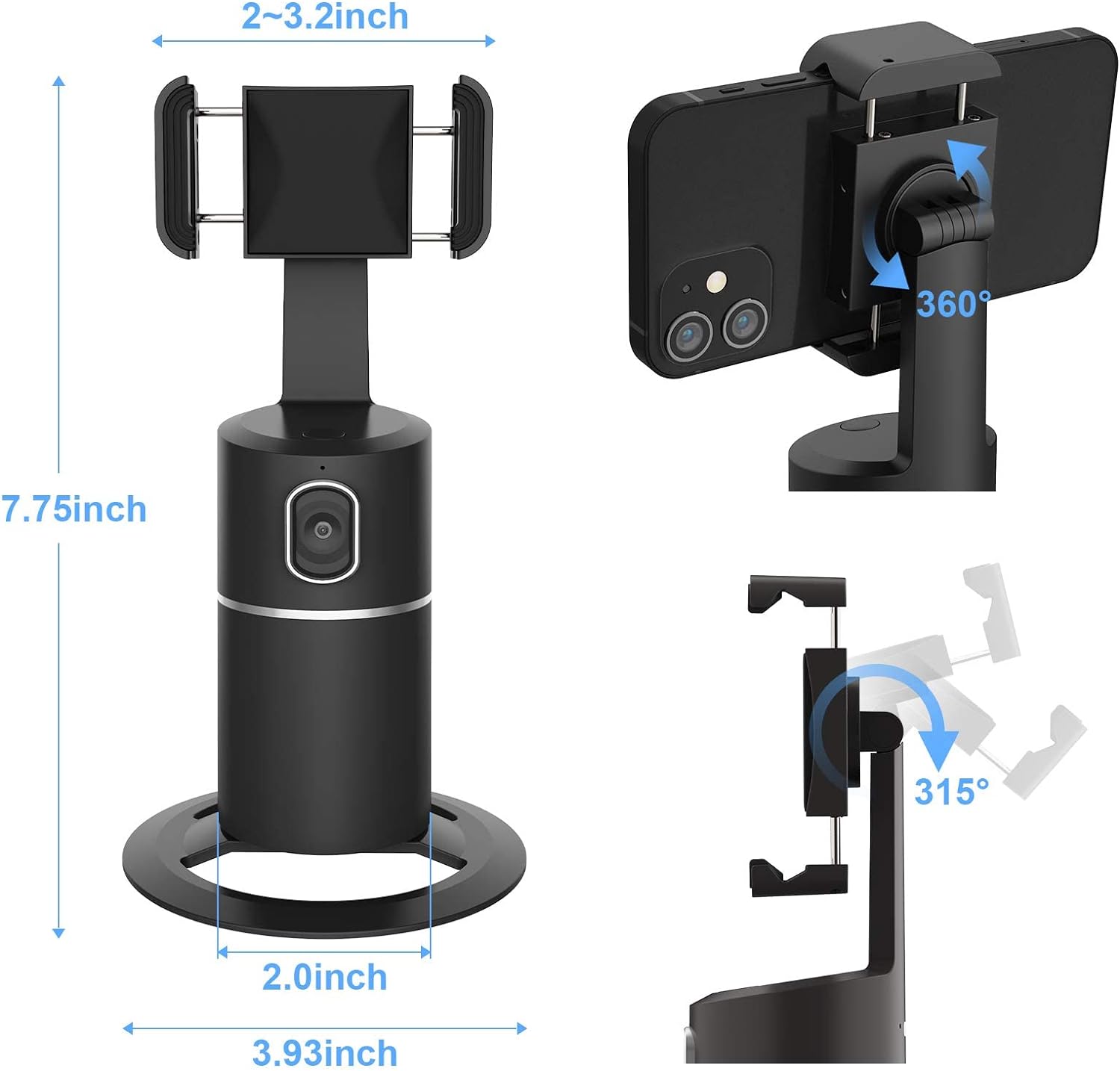 Auto Tracking Phone Holder - Deal Dynamo Shop