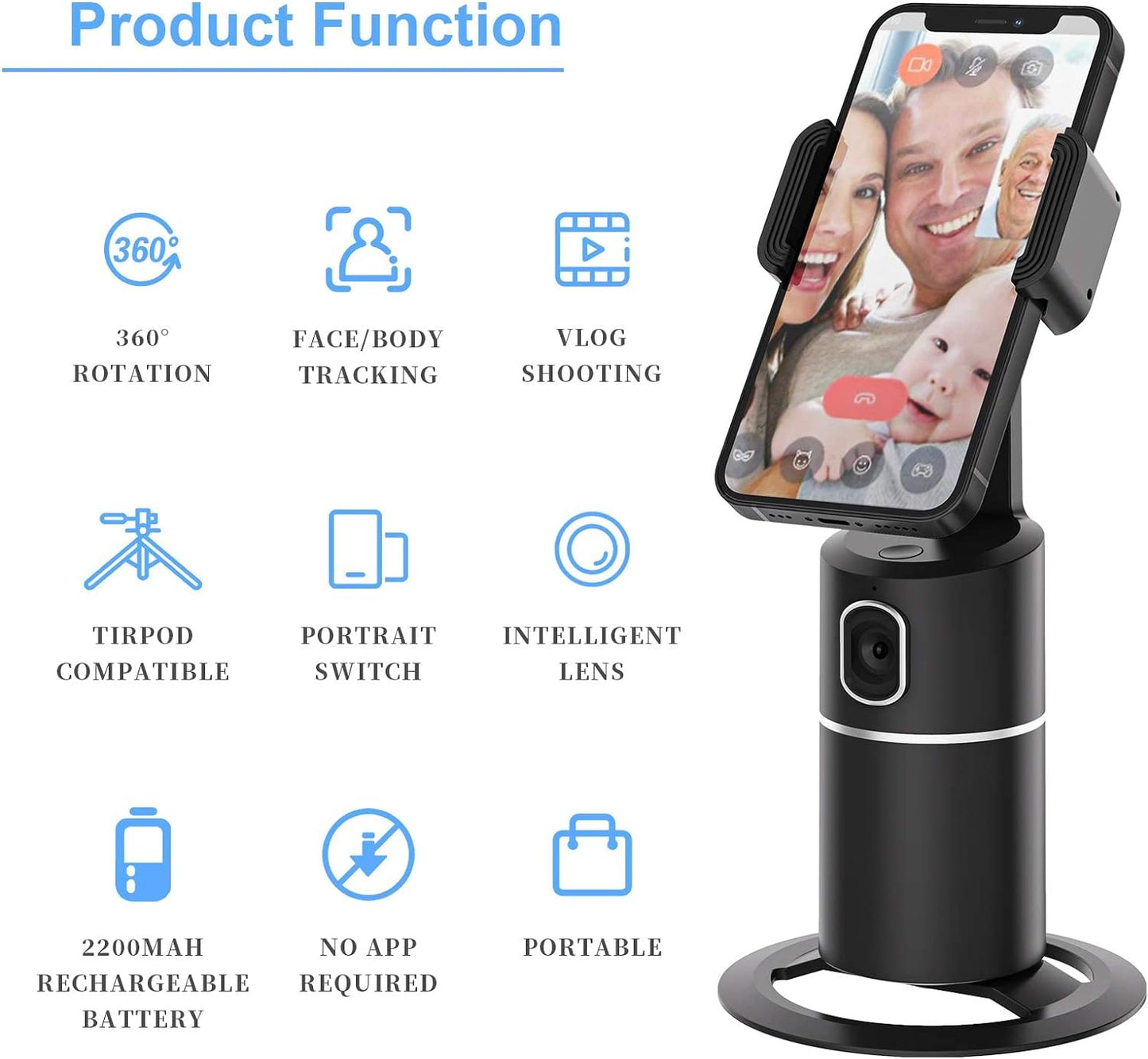 Auto Tracking Phone Holder - Deal Dynamo Shop