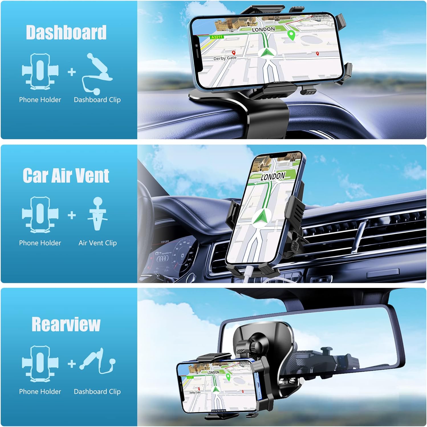 Car Clip Phone Holder - Deal Dynamo Shop