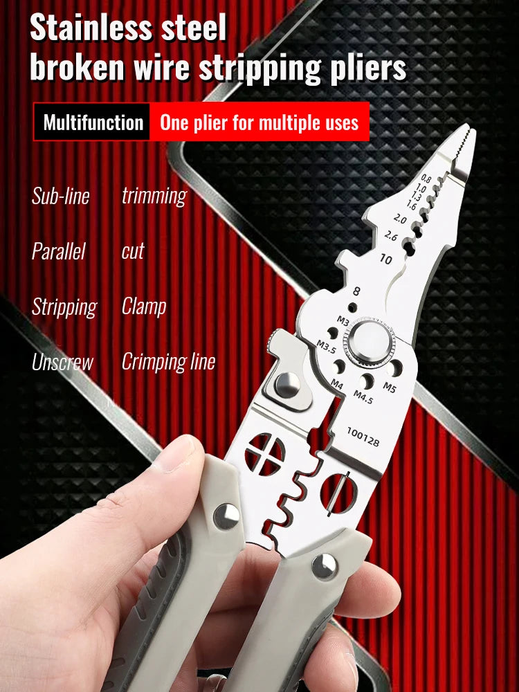 Multifunctional Cable Cutter Adjustable Wire Stripper - Deal Dynamo Shop