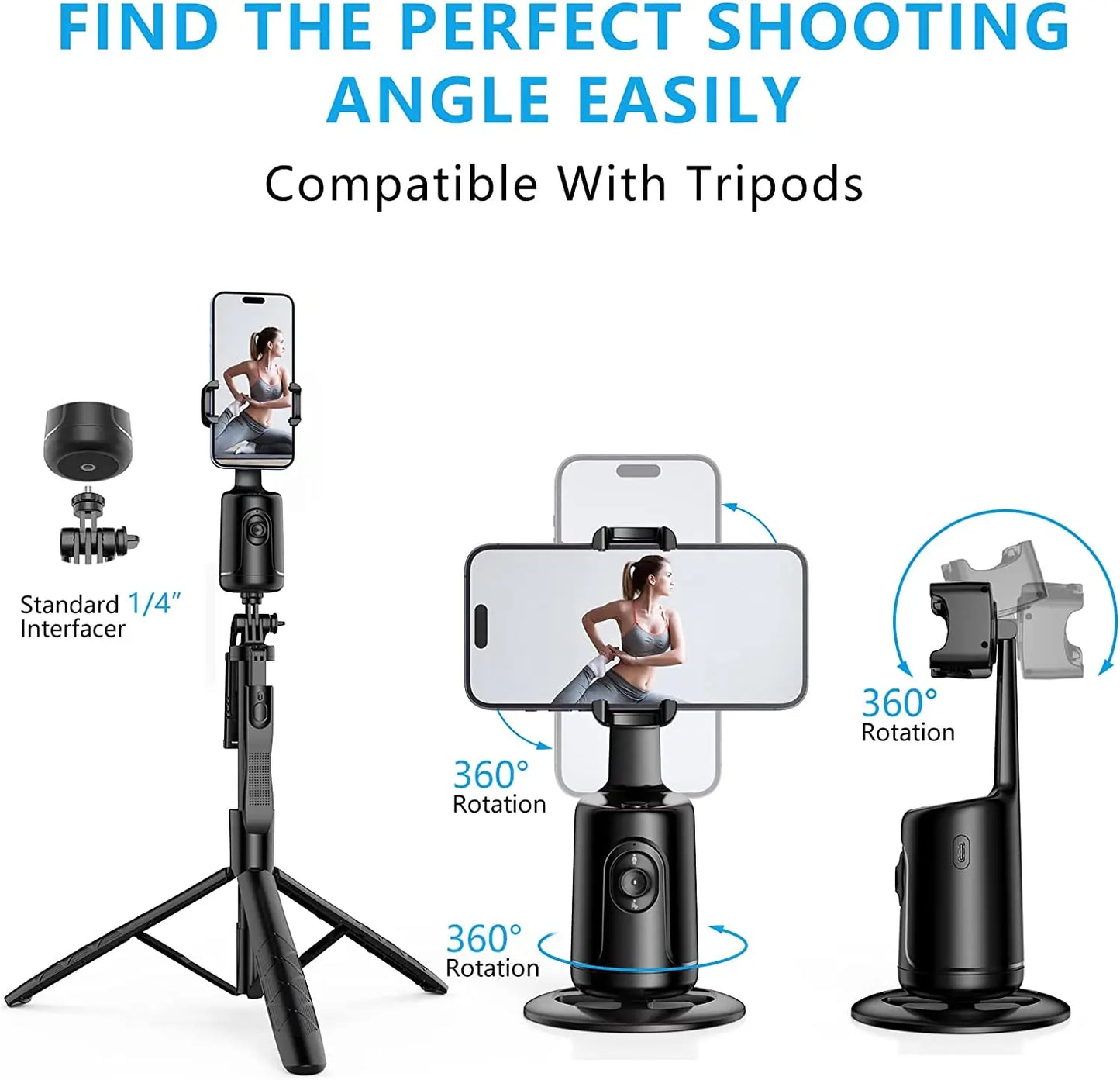 Auto Tracking Phone Holder - Deal Dynamo Shop