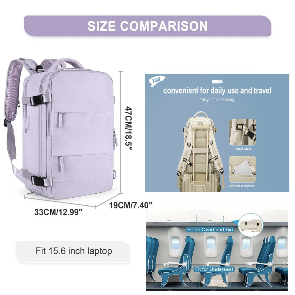 Women Travel Minimalist Backpack - Deal Dynamo Shop